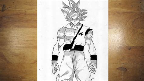 how to draw goku ultra instinct|How To Draw ULTRA INSTINCT GOKU .